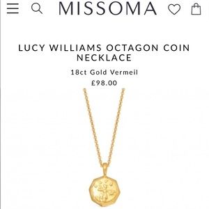LUCY WILLIAMS OCTAGON COIN NECKLACE